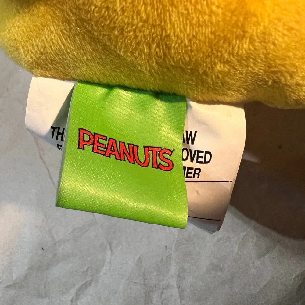 Peanuts Woodstock Large Plush Yellow Bird Teal Winter Quilted Jacket Beanie Hat
